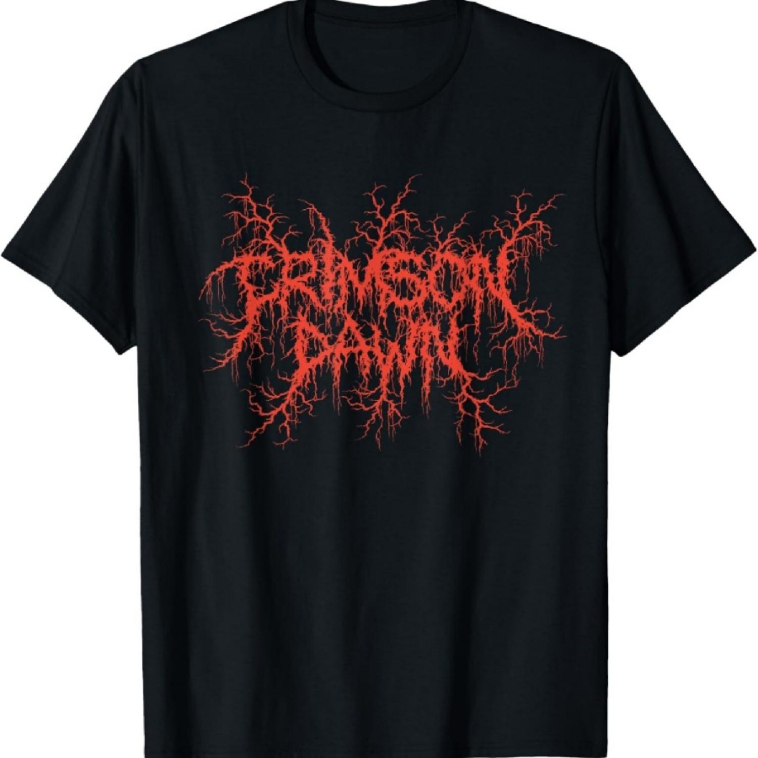 Crimson Dawn - Футболка с логотипом в стиле дэт-метал XXXXXL чёрный