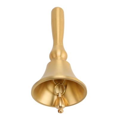 Handglocke Einfache Reinigung Tragbar Messingmaterial 13x6,5cm Dekorative Tischglocken für Catering Küche