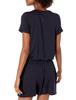 Amazon Essentials Super Soft Terry Cotton Short Sleeve Romper Daily Size L Women's V-Neck (Formerly Ritual) Navy,