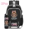 2Pcs/set Anime Cute Printed Backpack with Water Bottle Student Boy Girl Schoolbag Large Capacity Waterproof Bookbag Kid Gift