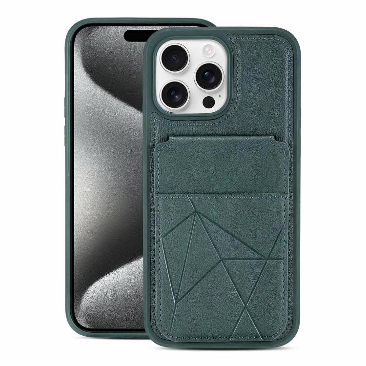 Multifunctional Vertical Flip Card Wallet Holder Vegan Leather Back Phone Case
