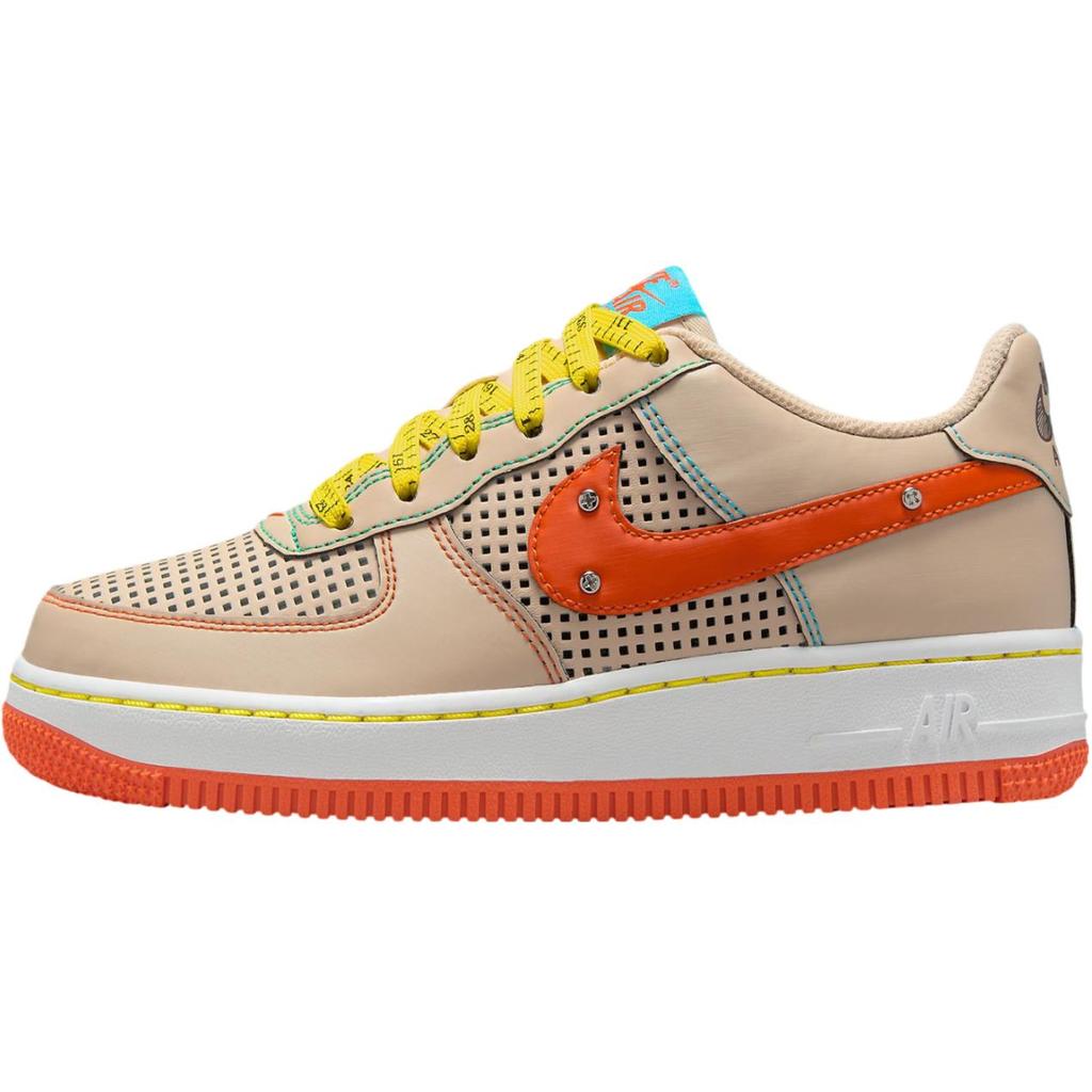Nike Air Force 1 Low GS D.I.Y. Diorama Kids Sneakers Tan Sanddrift Safety-Orange IB7725-126