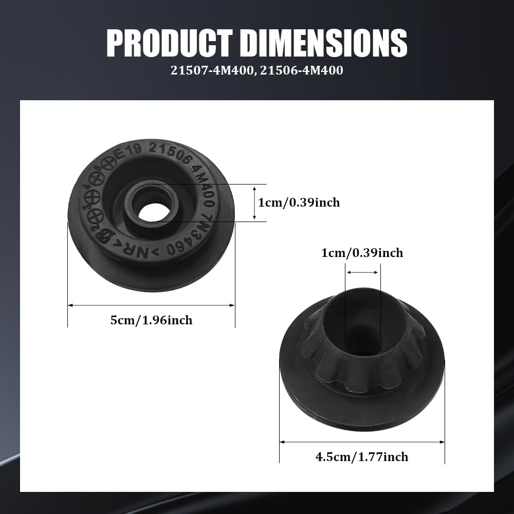 4PCS Car Radiator Mount Bushing, Automotive Radiator Parts, Rubber Radiator Bracket, Car Accessories Fit For Altima Murano Pathfinder Quest Rogue,