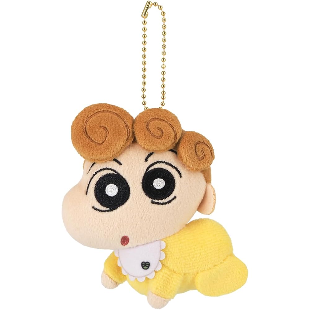 

Sanei Boeki Crayon Shin-chan Sunflower Plush Toy 8.5x3.5x10cm Soft Mascot Doll