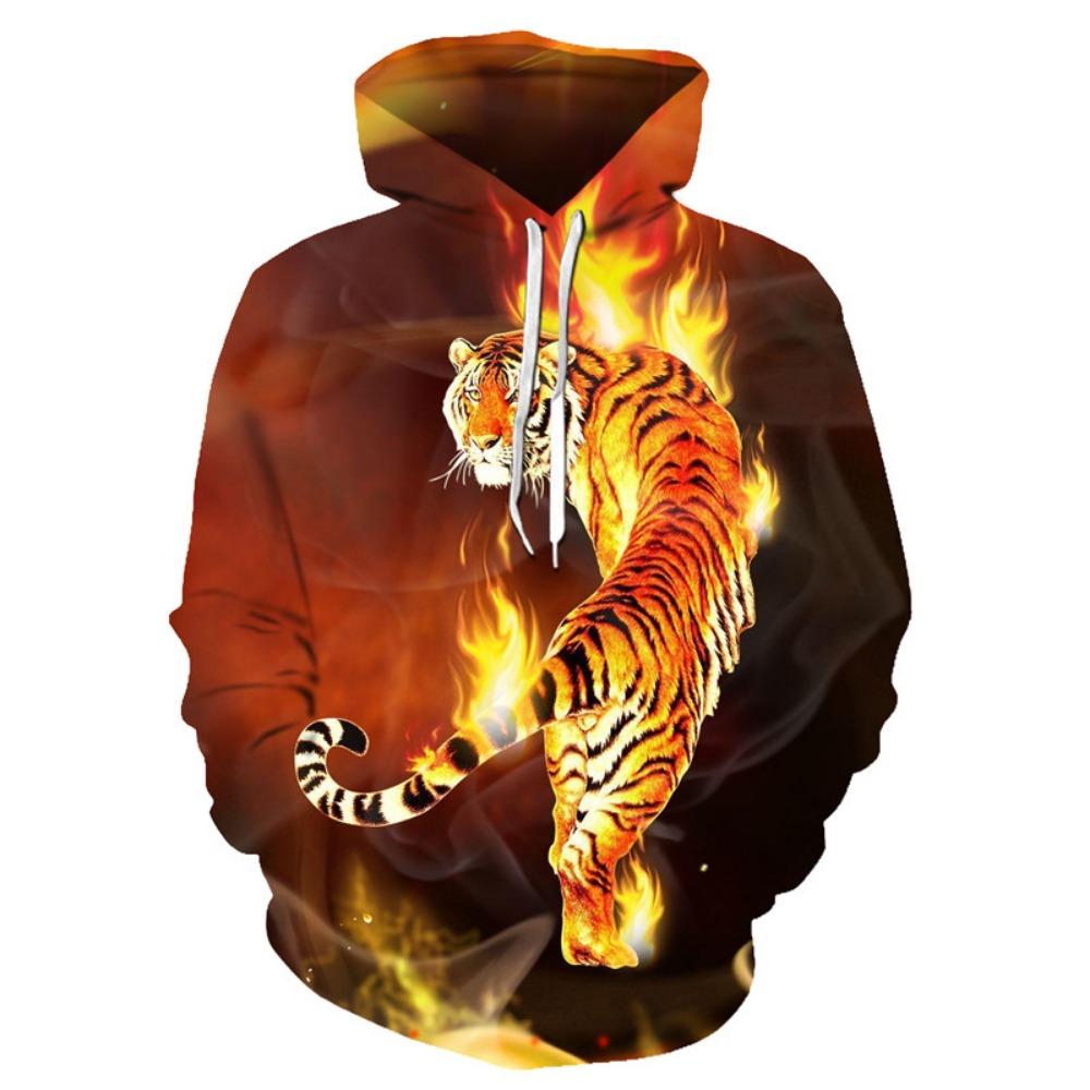 New Colorful Purple Flame Hoodie 3d Sweatshirt Ladies Hooded Autumn and Winter Funny Costume Hoodie
