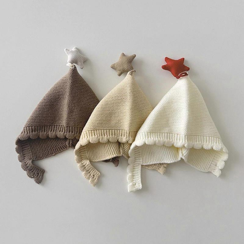 Soft Baby Earflap Hat Warm Lined Acrylic Weave Perfect For Cold Weather 0 2 Year Olds  White Milk