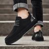 Winter Men Shoes Quality Suede Leather Casual Shoes Winter Plush Warm Cotton Shoe Outdoor Non Slip Platform Shoes Zapatos Hombre