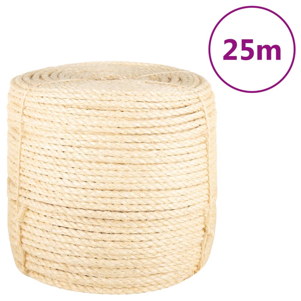Sisal Rope 100percent  Sisal 8 Mm 25 M