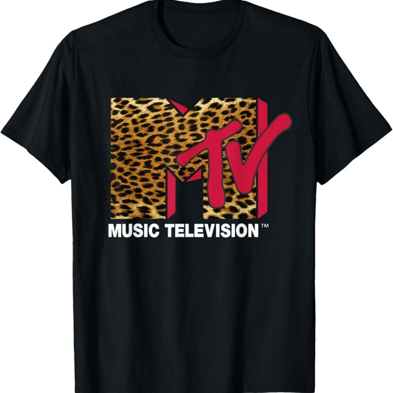 

MTV Leopard Print Logo T-Shirt XXXXXL різнокольоровий