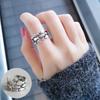 Adjustable Fish Pattern Open Band Ring Unique Design Statement Jewelry for Finger Fashion Accessories