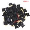 100Pcs Self Adhesive Cable Tie Holder Wire Fixing Base Strong Sticky Cable Tie Holder Organizer For Home Office Wire Storage