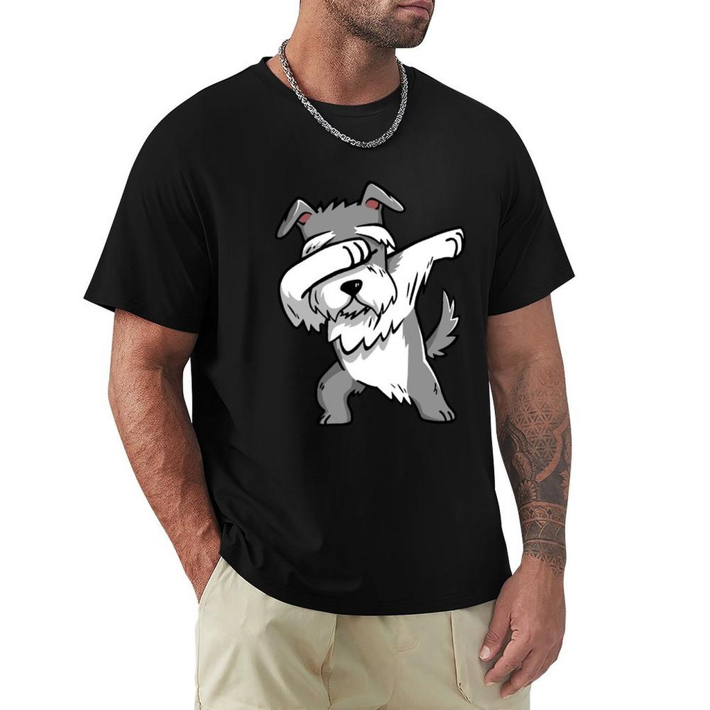 Dabbing Schnauzer Tshirt Lightweight Running Tshirt