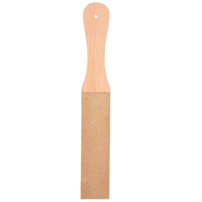 Deri Bileme Kayışı Ahşap Saplı Çift Taraflı Ev Bileme Aleti 28 x 4 x 15.5cm