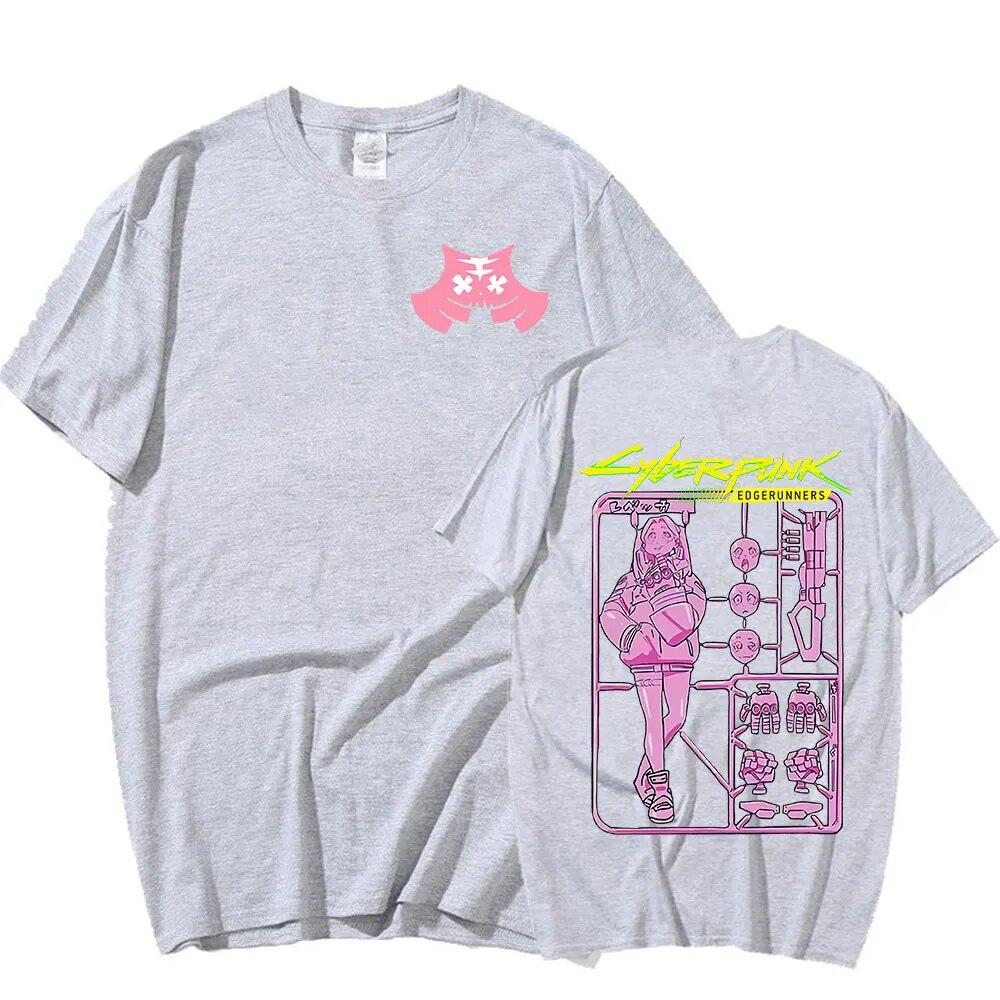 Japanese Anime Cyberpunk Edgerunners Rebecca T Shirt Unisexga Graphic Short Sleeves Oversized T-shirt Vintage T Shirts Streetwear