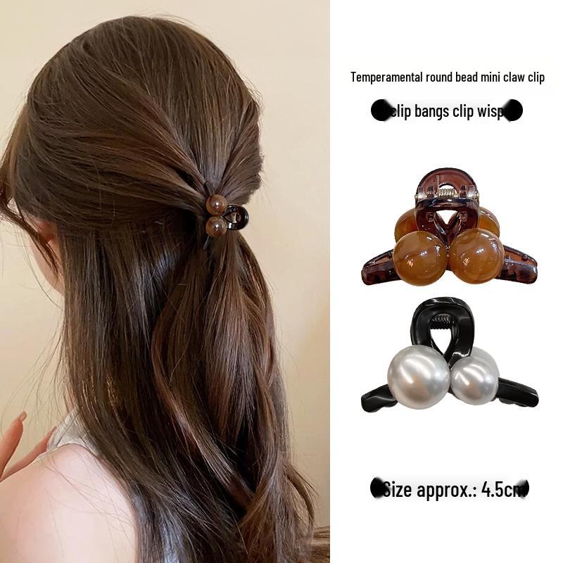 Clips de Păr cu Perle de Vară pentru Femei 2025: Nou Accesoriu Mic pentru Părul din Frunte, Semi-Prins