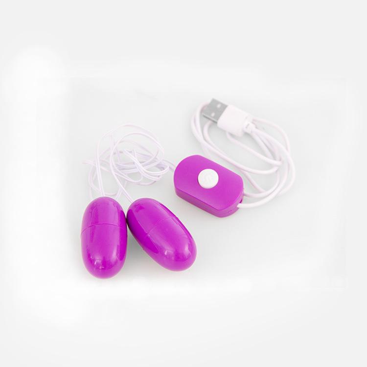 Women's USB Rechargeable Double-Head Vibrator - High-Power Erotic Self-Pleasure Toy with Strong Vibration