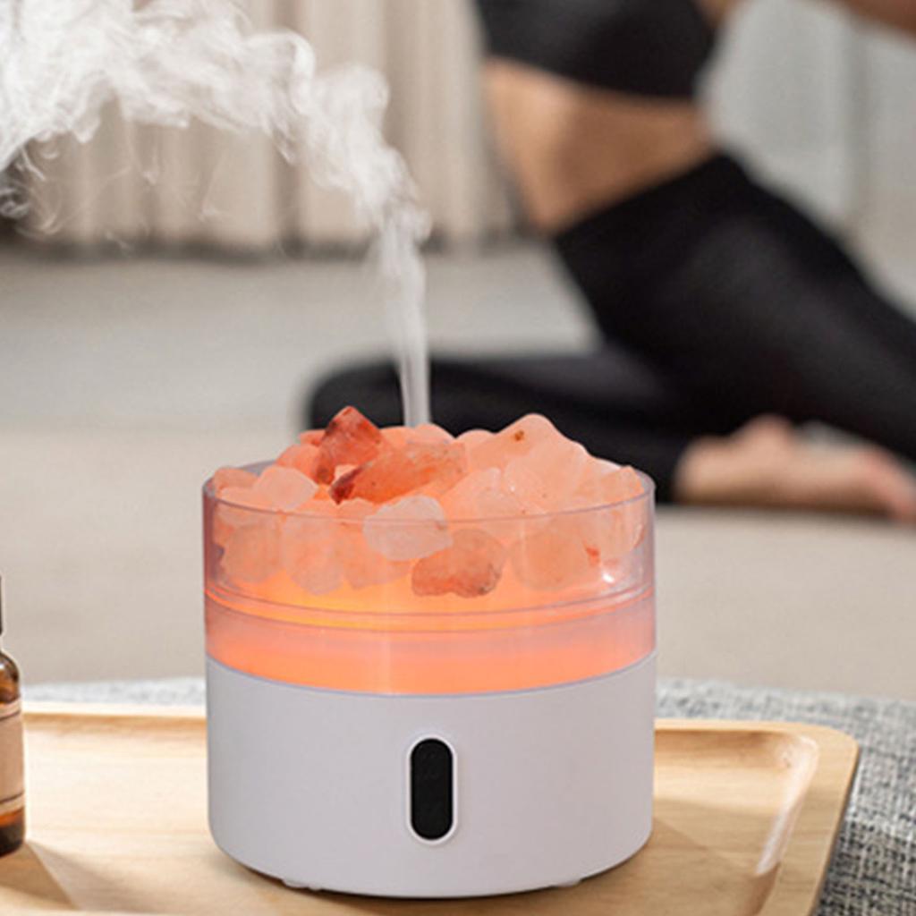 Salt Lamp Diffuser Humidifier Multi Colors Crystal Salt Lamp USB Desktop Essential Oil Diffuser Humi