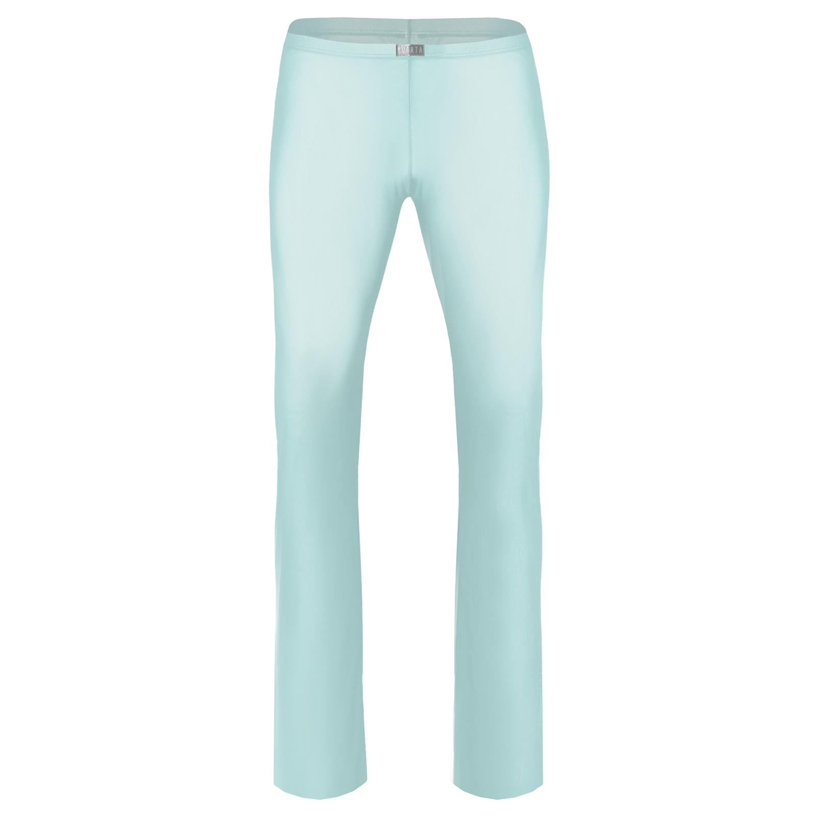 

Чоловічі прозорі сітчасті штани для сну, ультратонка тканина, низька посадка, еластичний пояс, домашні штани L