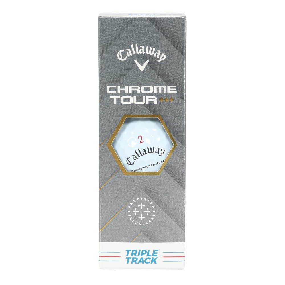 Callaway Golf Balls CHROME TOUR TRIPLE TRACK Chrome Tour Triple Track White [3 balls (1 sleeve)]
