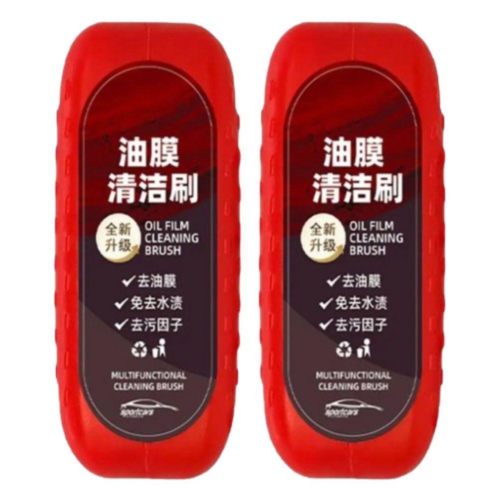 

2 шт. Щетка для очистки масляной пленки с автомобильного стекла с прозрачным окном, многофункциональный очиститель автомобильного стекла, лобовое стекло 2 Pcs