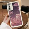 Phone Case: 2D Flat Samsung Galaxy A34 A35 M05 M06 S20 S22 S21 FE Plus 5G Tiered Protective Case, Moonlit Little Rabbit, Christmas and Halloween Gift