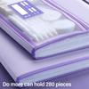 Pockets Portfolio Waterproof A4 File Folder Document Bag Test Paper Storage Folder File Organizer
