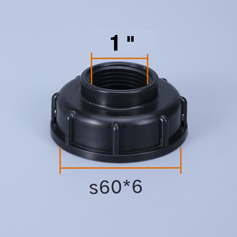 

Durable IBC Tank Fittings Universal S60X6 Coarse Threaded Cap 60mm Female Thread To 1/2 , 3/4 , 1 Water Tap Adapter Connector
