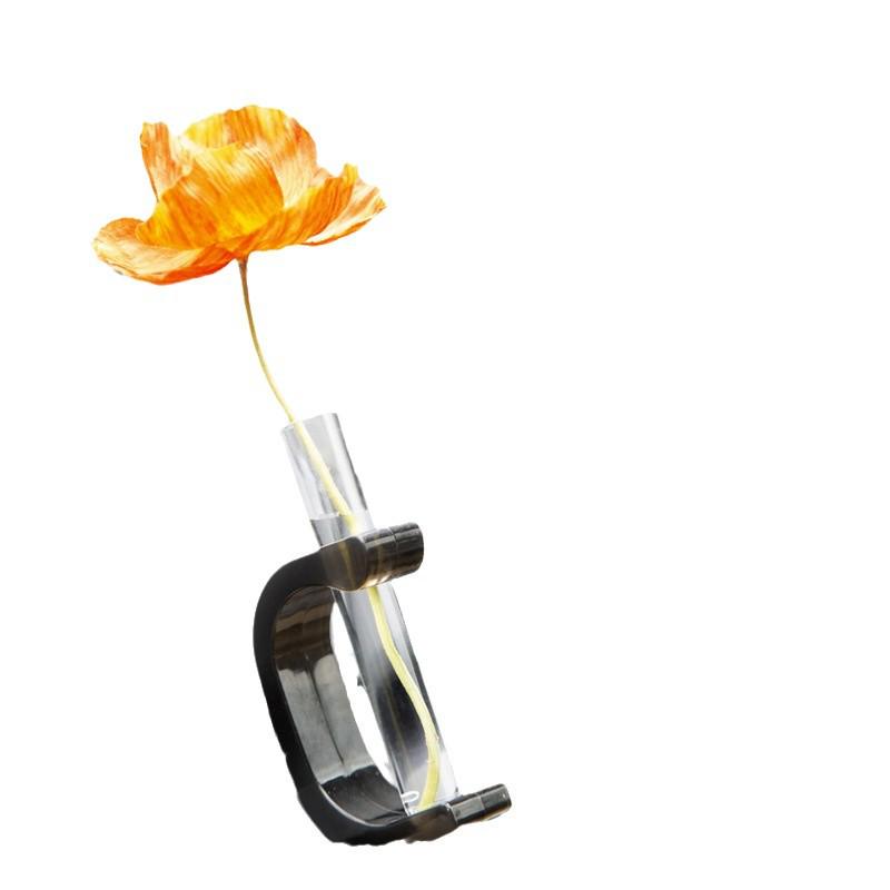 Auto Lüftungsschlitz Blumenvase & Aromatherapie Ornament - Kreative Ikebana Dekoration für den Autoinnenraum