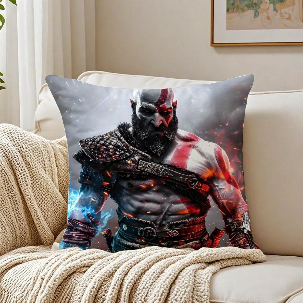 Game Mythological GGod of WWar Cushion Cover Pillowcase Antidustmite Living Room Sofa Decor Cushion Room