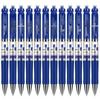 Deli S01 Ret Retractable Gel Pens, Blue, 0.5mm, 12-Pack