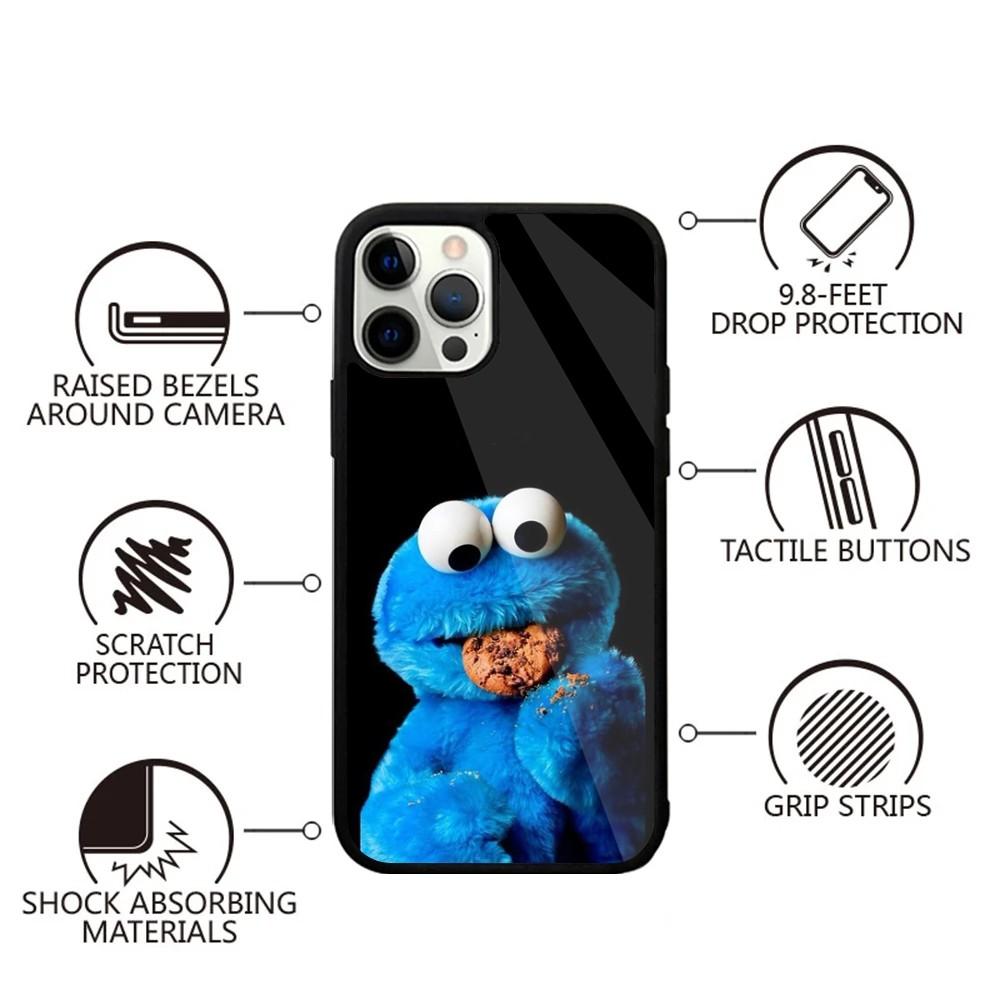 

Funny C-Cookie-M-Monster Phone Case For iPhone 16,15,14,13,12,11,Plus,Pro,Max,Mini Magsafe Magnetic Wireless Charging iPhone16promax