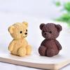 1pc Kawaii Bear Figurines Small Statue Fairy Garden Miniatures Ornament Dollhouse Home Decoration Accessories Decoration Jardin