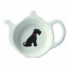 Sweet William Tea Bag Dish, Schnauzer Favors, Black, Miniature Schnauzer