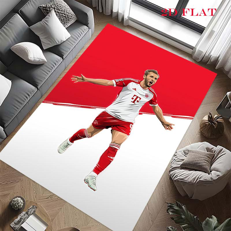Harry Kane Vibes Poster Carpet Rug for Living Room Bedroom Home Sofa Decoration,Kids Play Nonslip Floor Mat
