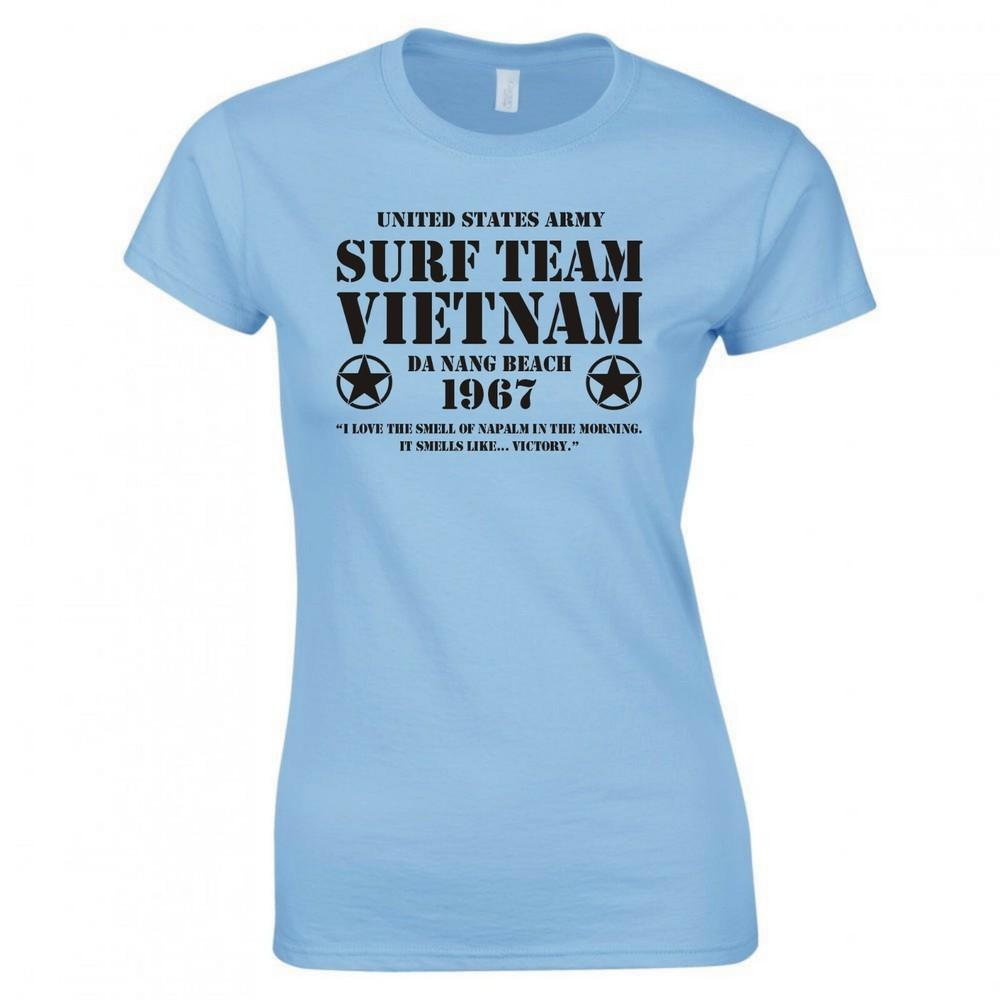Inspired By Apocalypse Now Surf Team Vietnam Movie Ladies Skinny Fit Tshirt S