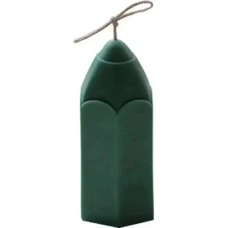 DIY Cylindrical Aromatherapy Candle Soap Gypsum Resin Manual Candle Making Products Mold 3D Pencil Shape Silicone Candle Mould
