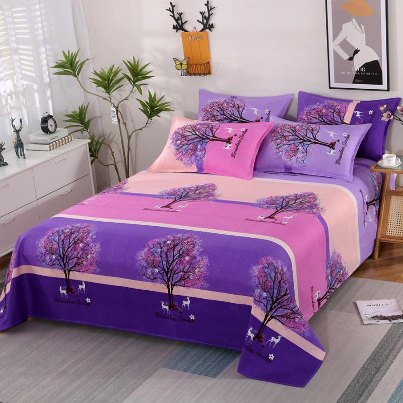 Skin-Friendly Brushed Thick Bed Sheet - Single Piece for Double/Single Bed, Kang Sheet, Dorm Use, All-Season, Various Sizes