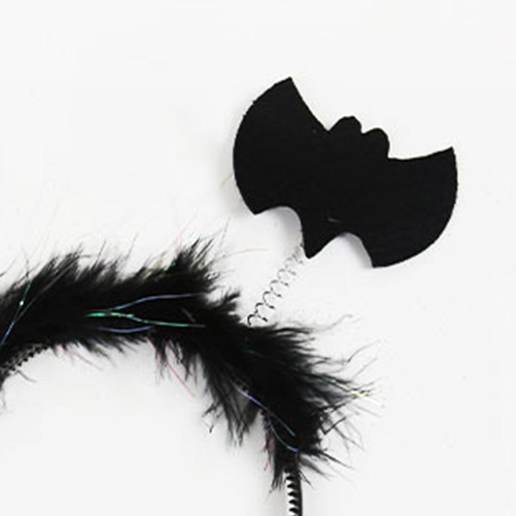 Bat Fairy Wand Hairhoop Wing Tutu Skirt Kid Girl Birthday Gift Party Halloween Cosplay Prop for Children's Day Stage