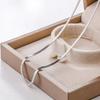 S925 Sterling Silver Elegant Snake Bone Chain Necklace - Women's Minimalist Clavicle Jewelry