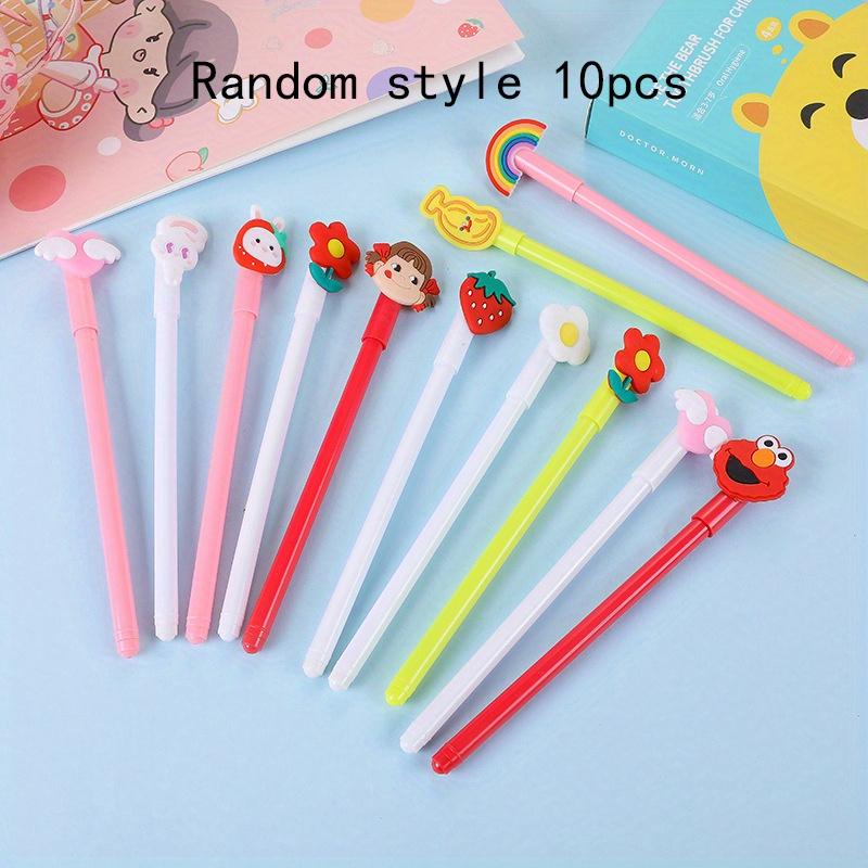 

Возвращение в школу, 10 шт. 0,5 мм, креативная нейтральная ручка, ручка для подписи, креативная канцелярия, нейтральная ручка для письма, гладкие офисные принадлежности Random style 10pcs