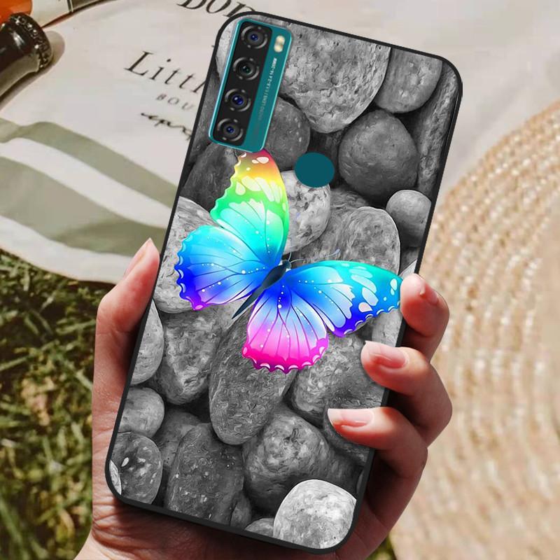 For TCL 20 SE Case Soft Silicone Phone Back Cover For TCL 20 SE TCL20SE TCL20 20SE Cases Coque for TCL 20SE  Fundas Bumper Shell