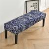 Potah na lavici s květinovým potiskem Jídelna Stretch Spandex Potahy na klavírní stoličku Obdélníková postel Potah na dlouhou stoličku Nábytek Domácí dekorace