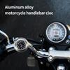 Universelle Wasserdichte Chrom Motorrad Fahrrad Lenkerhalterung Quarz Uhr Aluminium Leuchtende Uhr Moto Schwarzes Zubehör