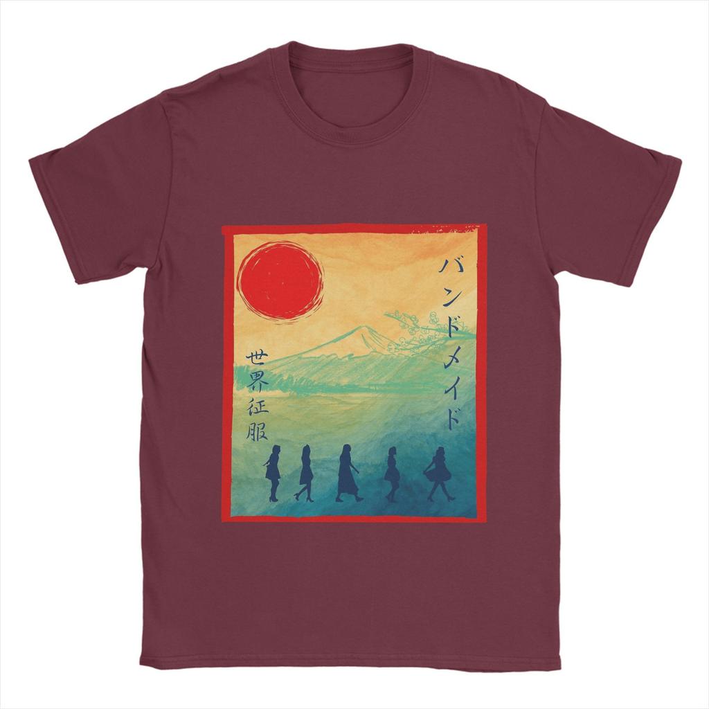 Band Maid Band T-Shirts Herren Reine Baumwolle Freizeit T-Shirt Rundhals T-Shirt Kurzarm Kleidung Übergröße