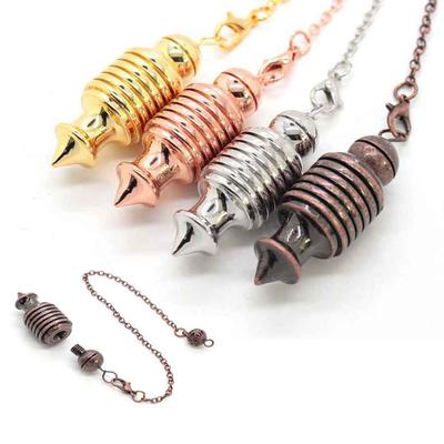 Silver Color Open Copper Pendulum for Dowsing Reiki Isis Metal Pendulum Dowser Question Answer Divination Spiritual Pendulo X229
