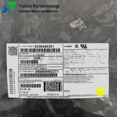 Original Molex Connector 43640-0301 3P Housing: Minimum Order of 1 Piece, In Stock