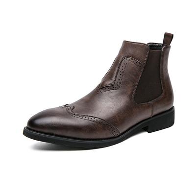 Leather Ankle Boots for Men High Quality All-match Low Top Men Casual Shoes Classic Men's Motorcycle Boots Men Warm Winter Boots