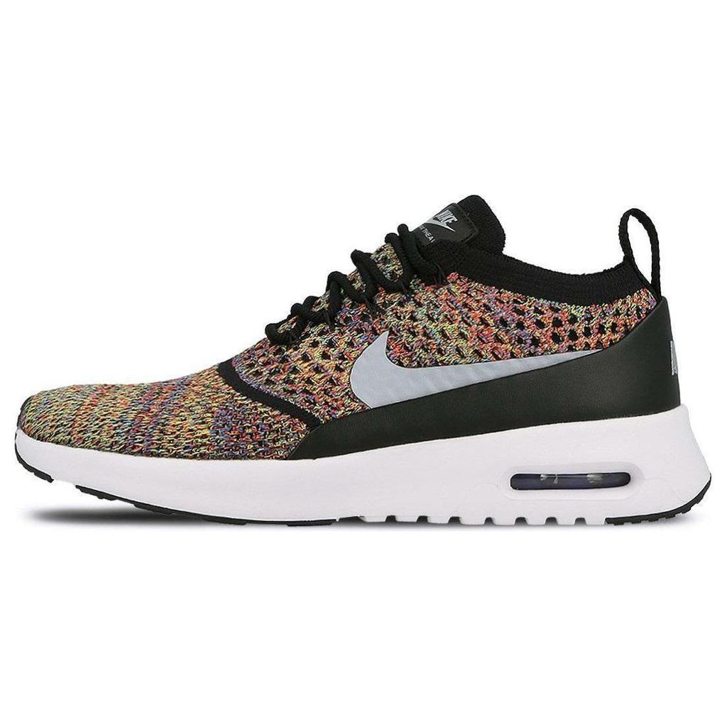 Nike Air Max Thea Ultra Flyknit Multicolor Women Sneakers Multi-Color Bright-Crimson Wolf-Grey-Black 881175-600