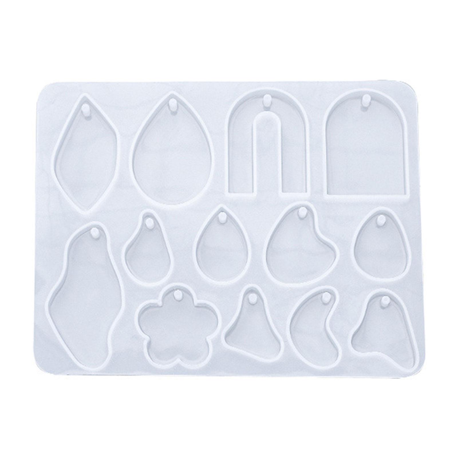 

Формы для брелоков Формы для подвесок с отверстиями Многоформенные инструменты для ручного изготовления украшений Украшения для брелоков Силиконовый материал A