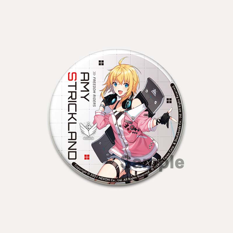 32/44/58mm Pop Anime Game Counter Side Brooches On Backpack Cartoon Figure Lapel Pins Alloy Round Cartoon Badge Gifts Jewelry Accessory